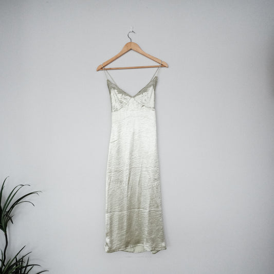 UO Chloe Satin Slip Dress