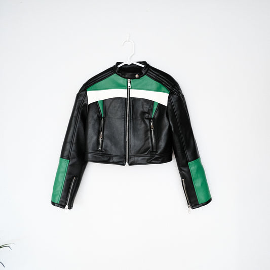 Nueva Vegan Leather Biker Jacket