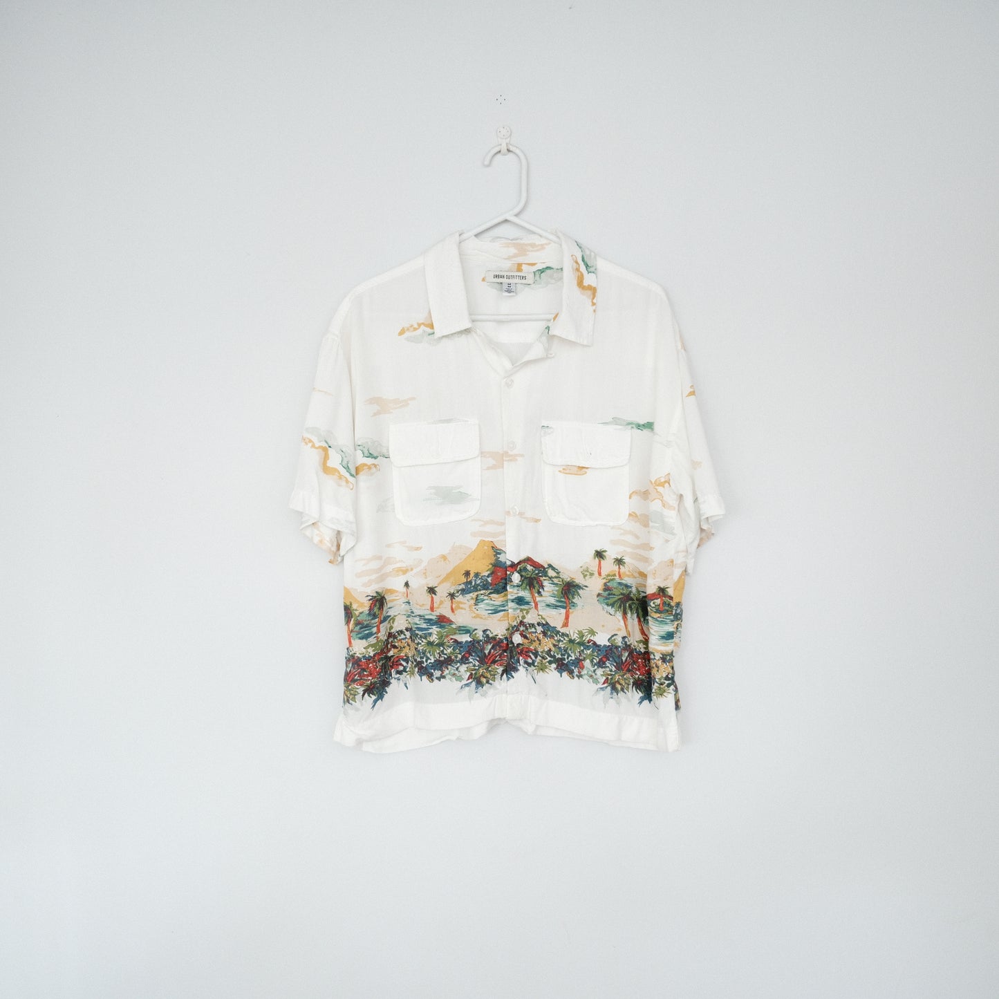 UO Jamie Rayon Cropped Shirt