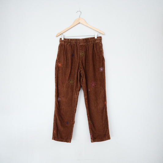 UO Embroidered Corduroy Beach Pant