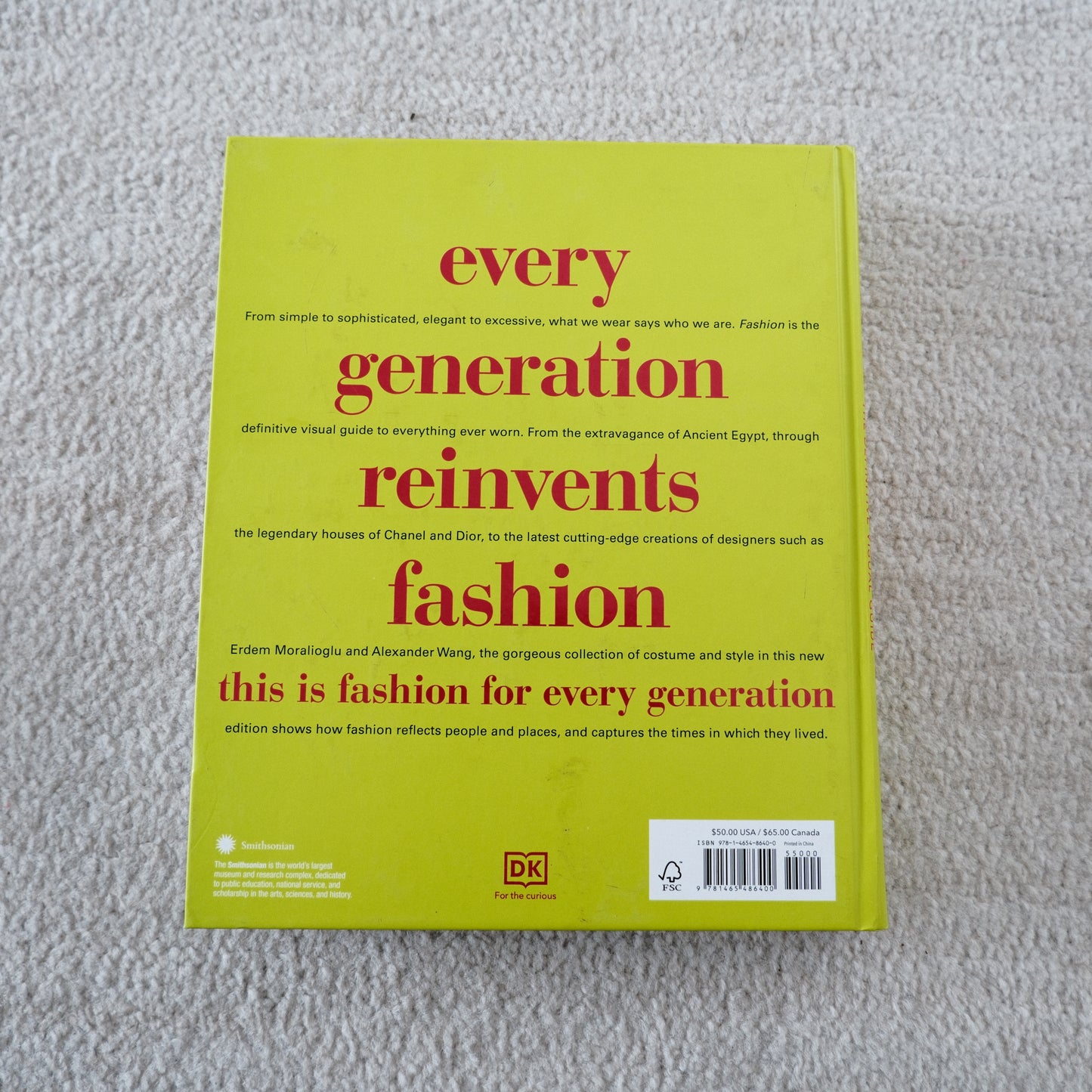 Fashion, New Edition: The Definitive Visual Guide- DK